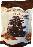 Trader Joe's Dark Chocolate Bark with Almond, Pretzel & Sea Salt (10 oz)
