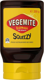 Vegemite Squeezy Spread – 200g Bottle – Convenient Squeeze Format – Rich in B Vitamins – Made in Australia