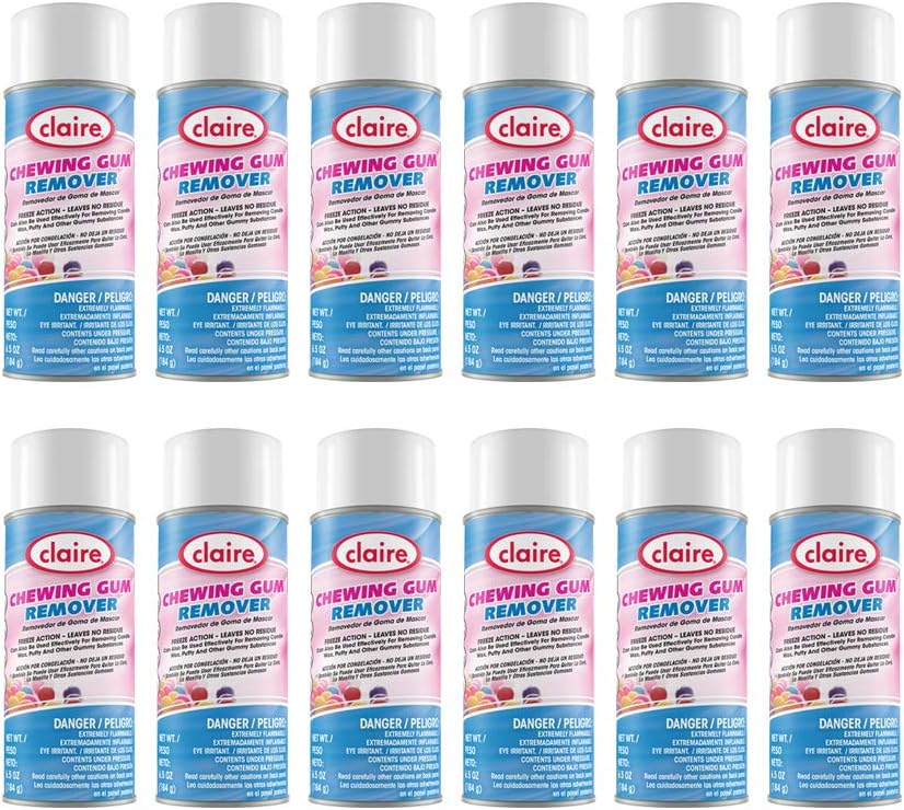Claire CL813-12pk Chewing Gum Remover; 6.5 Oz. Net Wt.,12 Count
