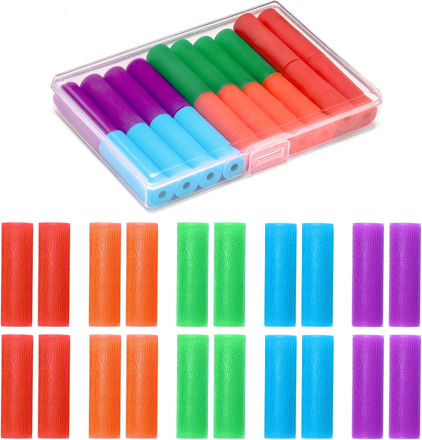 20 Pack Aligner Chew for Invisalign,Soft Silicone Aligner Trays Seaters, Orthodontic Chompers Aligners Accessories (Mix Colors)