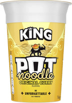 Pot Noodle Original Curry King Pot Noodle instant vegetarian snack quick to make noodles 12x 114 g
