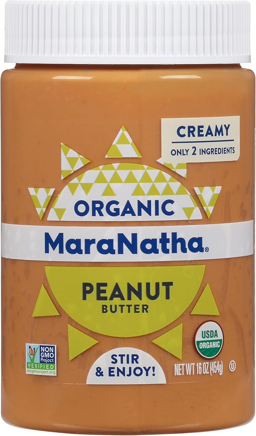 MaraNatha Organic Creamy Peanut Butter, 16 Ounce Jar