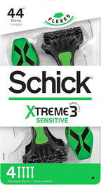 Schick Xtreme 3 Sensitive Skin Disposable Razors for Men, Disposable Razors, 4 Count (Pack of 3 ), Packaging May Vary