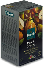 Dilmah Pear and Orange Flavored Ceylon Black Tea - 20 Tea Bags - Sri Lanka Ceylon Dilmah Pear Orange Tea Real Tea