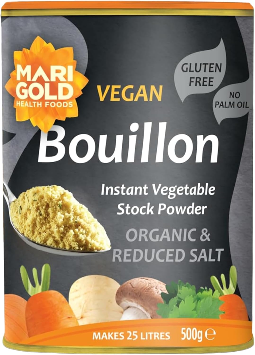 Marigold Organic Less Salt Bouillon, 500 GR