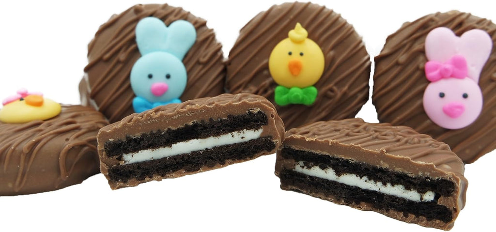 Philadelphia Candies Milk Chocolate Covered OREO Cookies, Easter Faces Assortment Net Wt 8 oz