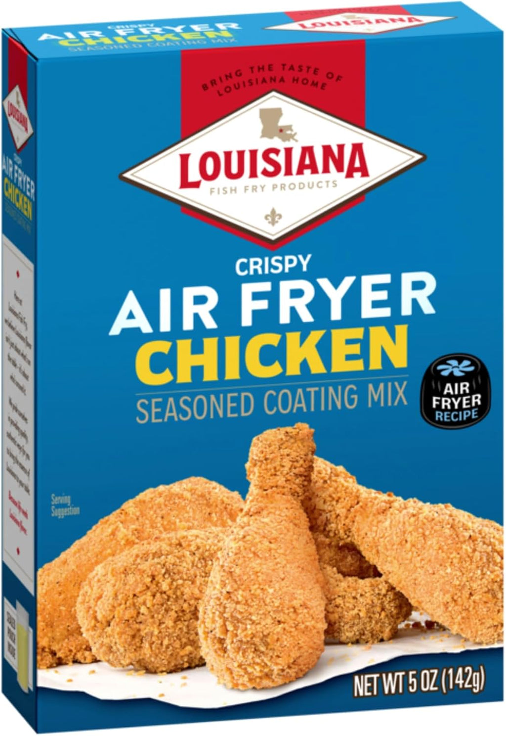 Louisiana Fish Fry Air Fryer Chicken Seasoned Coating Mix - 5 Oz