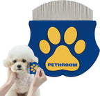 PETHROOM Professional Eye Comb for Pets | Stainless Steel Tear Stain Remover for Cats & Dogs | Gentle Round-Head Grooming Tool | Compact & Portable for Eye Gunk Removal