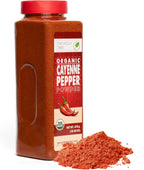 Organic Cayenne Pepper Powder 16.60 oz - Ground Red Chili for Cooking, Spices & Seasoning - Cayenne Pepper Organic, Gluten Free, USDA Ceritified, Kosher - The Holly Tree