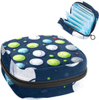 Sanitary Napkin Storage Bag for Women Cute, Feminine Menstruation Pad Holder for Period, Portable Zipper Menstrual Pad Bags Tennis