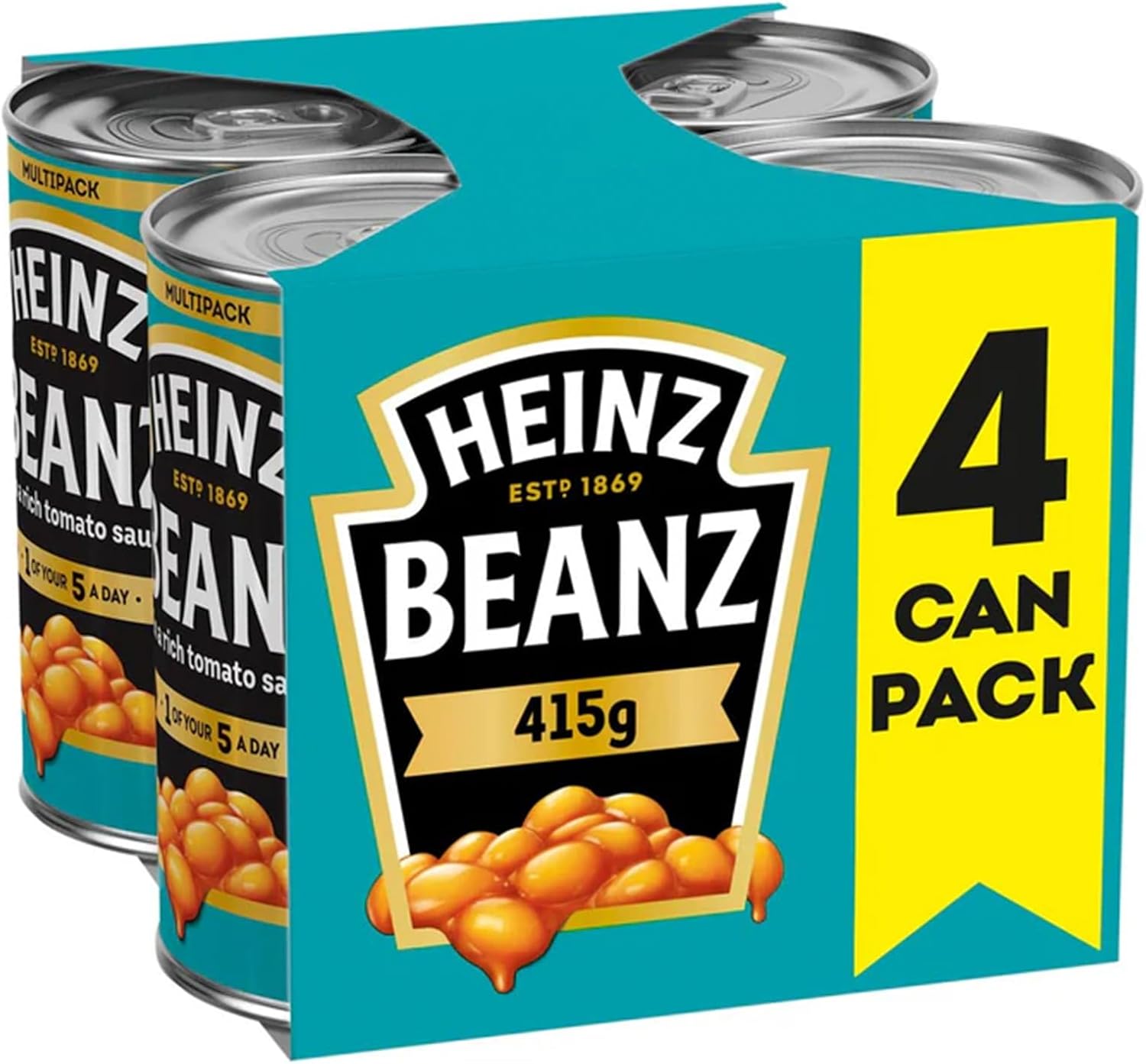 Heinz Baked Beans 415g 4 Pack (England)
