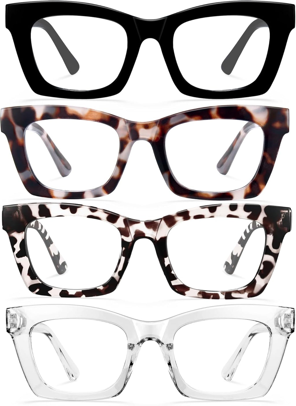 CCVOO Oprah Style Reading Glasses for Women, Eyeglasses, Blue Light Readers for Women