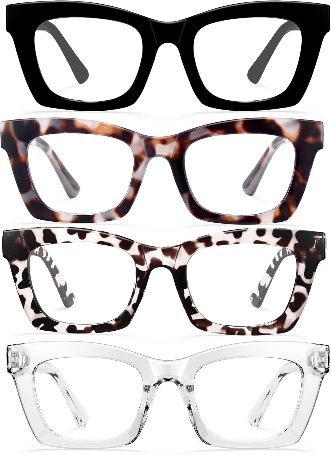 CCVOO Oprah Style Reading Glasses for Women, Eyeglasses, Blue Light Readers for Women