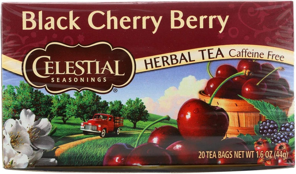 CELESTIAL SEASONINGS HERB TEA,BLK CHERRY BERRY, 20 BAG