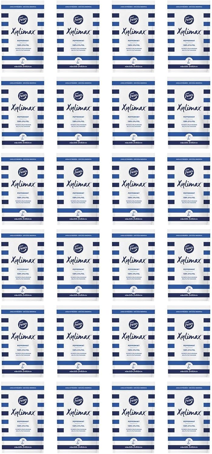 Fazer Xylimax Peppermint full xylitol chewing gum 24 Packs of 80g