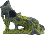 Aquarium Artificial Tree Hole Resin Aquarium Ornament, Resin Tree Stump Branch for Reptile Habitat Decoration, Tree Trunk Fish Tank Decoration Aquarium Hideaway Rock Cave House Hide Hut