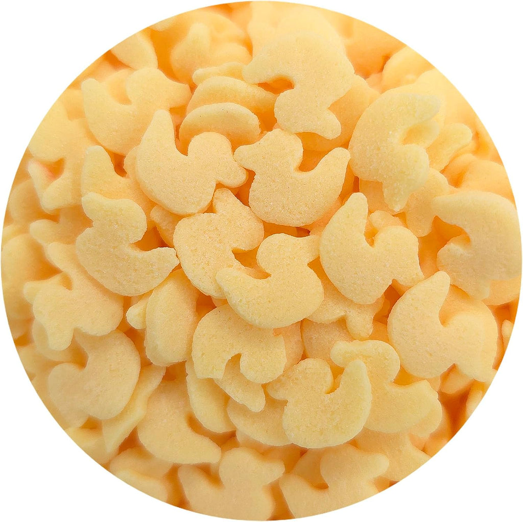 NCS Duck Shaped Edible Sprinkles – Yellow Cupcake, Cake & Cookie Decorations, 7 oz