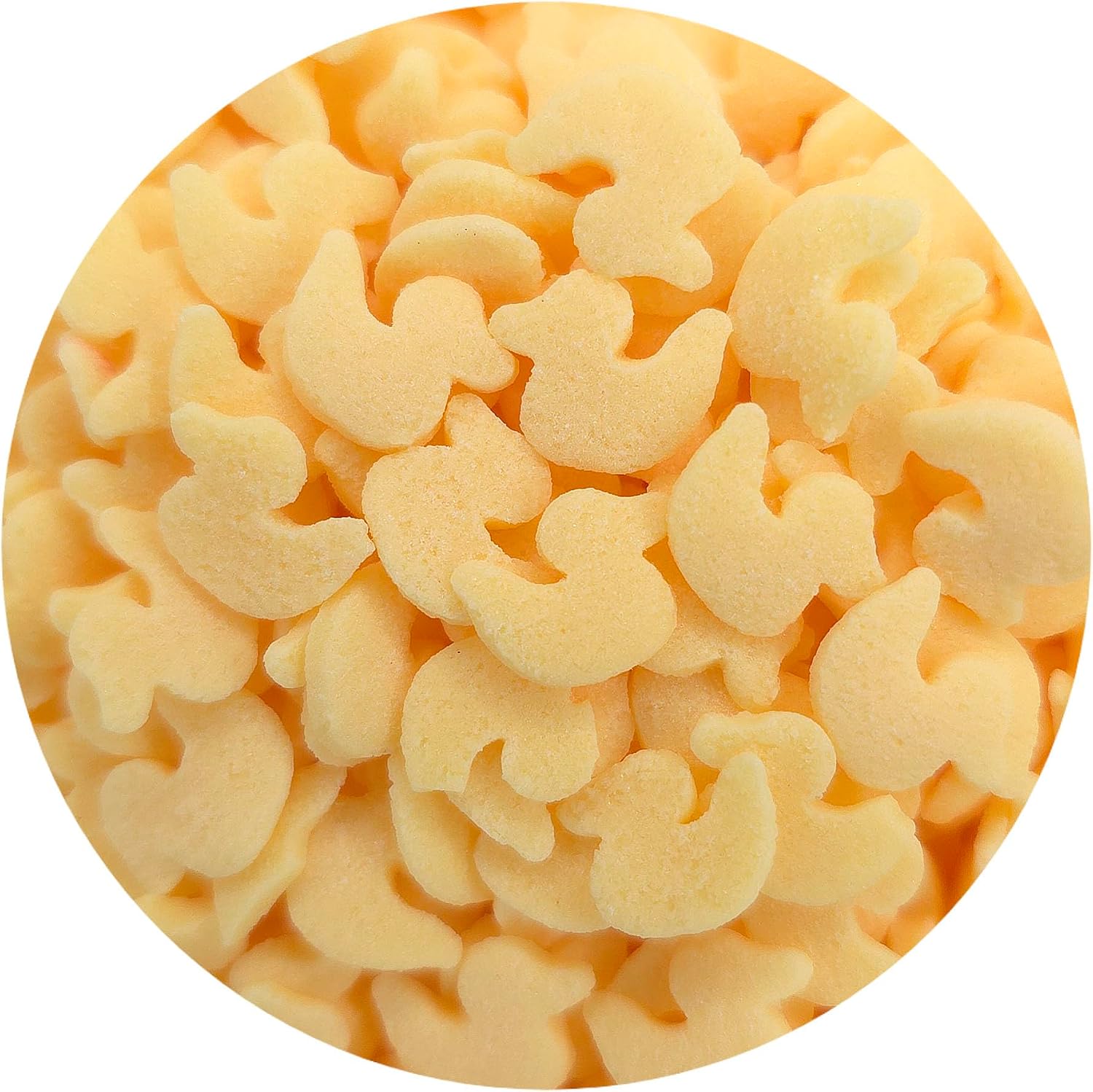 NCS Duck Shaped Edible Sprinkles – Yellow Cupcake, Cake & Cookie Decorations, 7 oz
