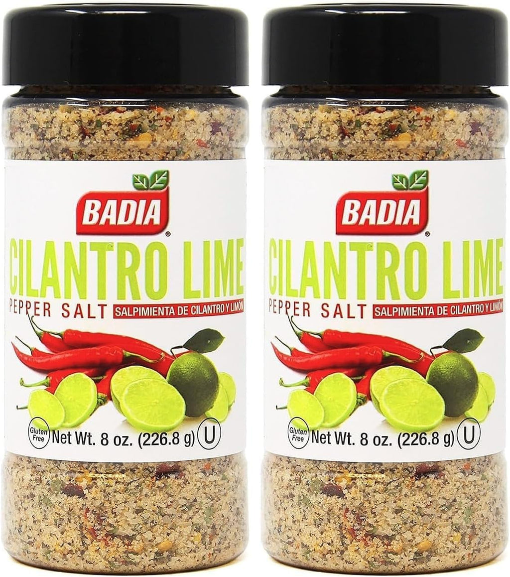 Cilantro Lime Pepper Salt, 8 Ounce (Pack of 2)