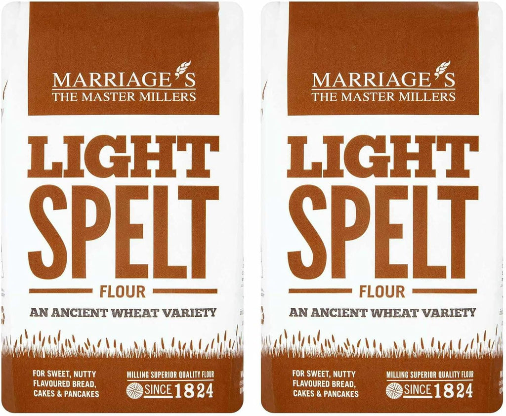 Marriage's Light Spelt flour 1kg - Pack of 2