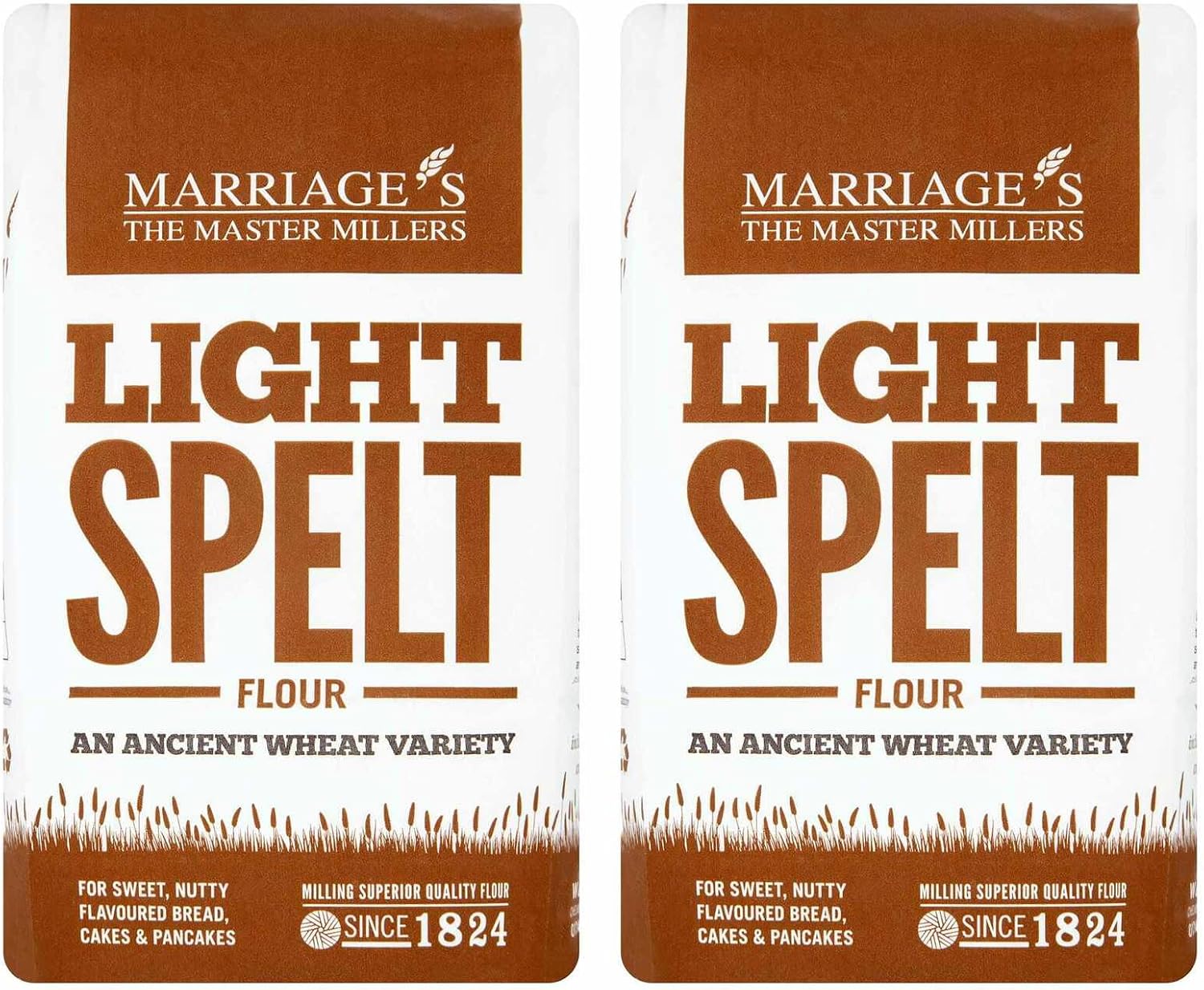 Marriage's Light Spelt flour 1kg - Pack of 2