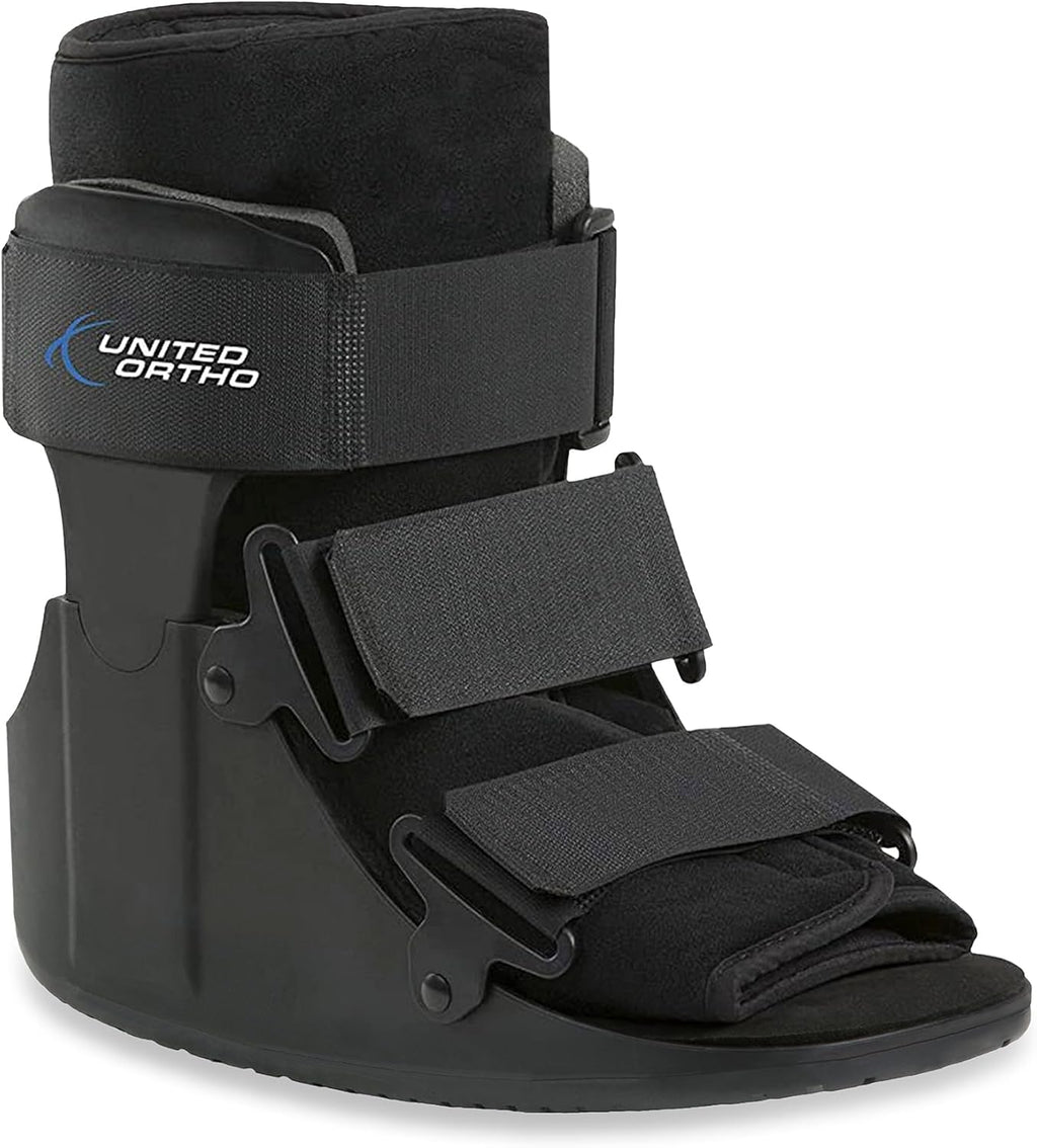 United Ortho USA14013 Short Cam Walker Fracture Boot, Small, Black