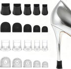 10 Pairs Heel Protectors for Grass, Non-Slip Heel Caps for High Heels, Anti-Noise Heel Covers for Grass Repairing Shoes Wedding Gravel Wetlands Outdoor Events Replacement (XXS, XS, S, M, L)
