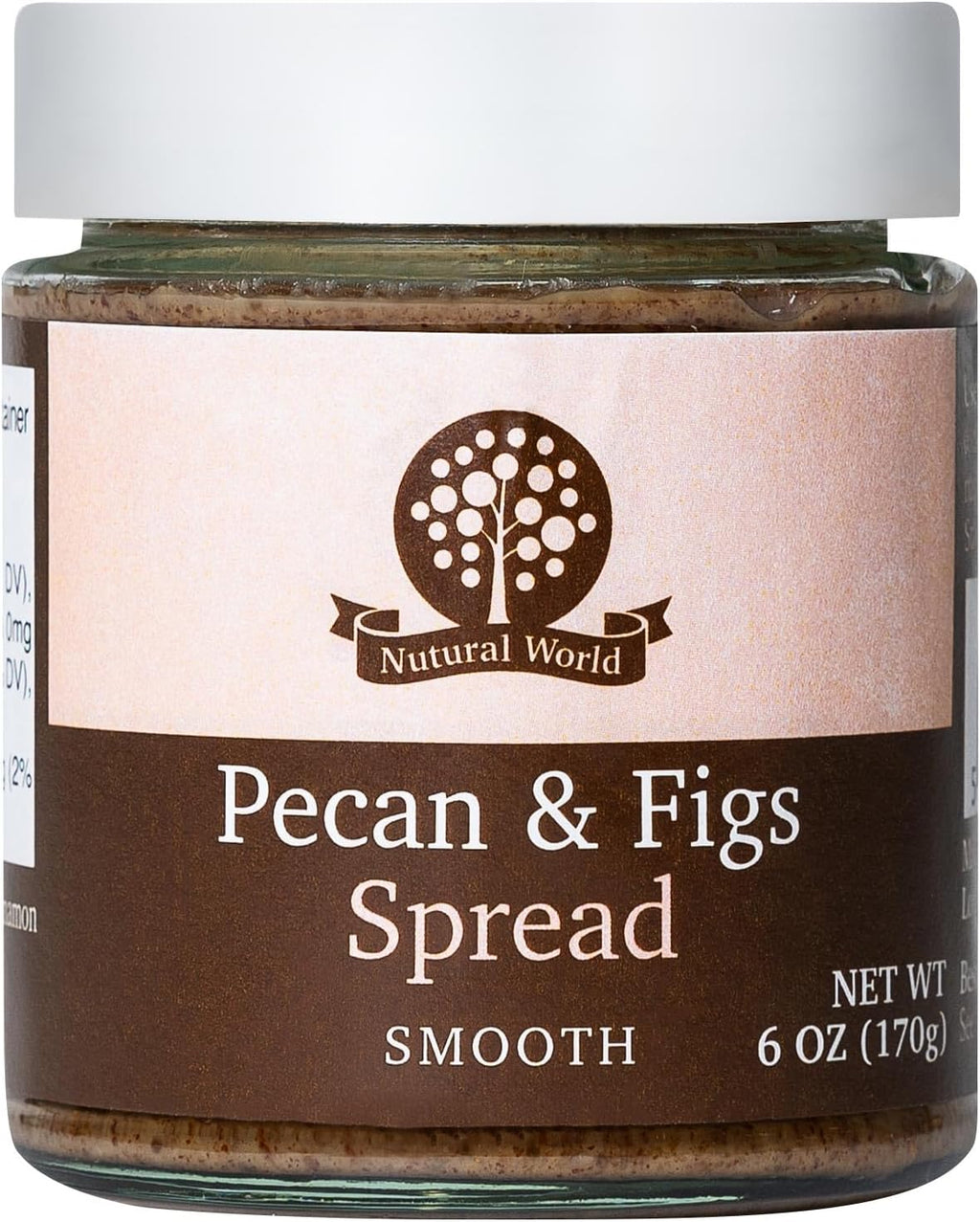 Nutural World - Smooth Pecan and Figs spread 6 Oz (170g)