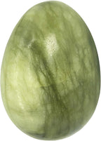 Polished Stone Egg for Easter Day, Palm/Pocket/Worry Enegry Healing Crystal Display Sphere Figurine Fengshui, Green Jade 1.8" x 1.3"
