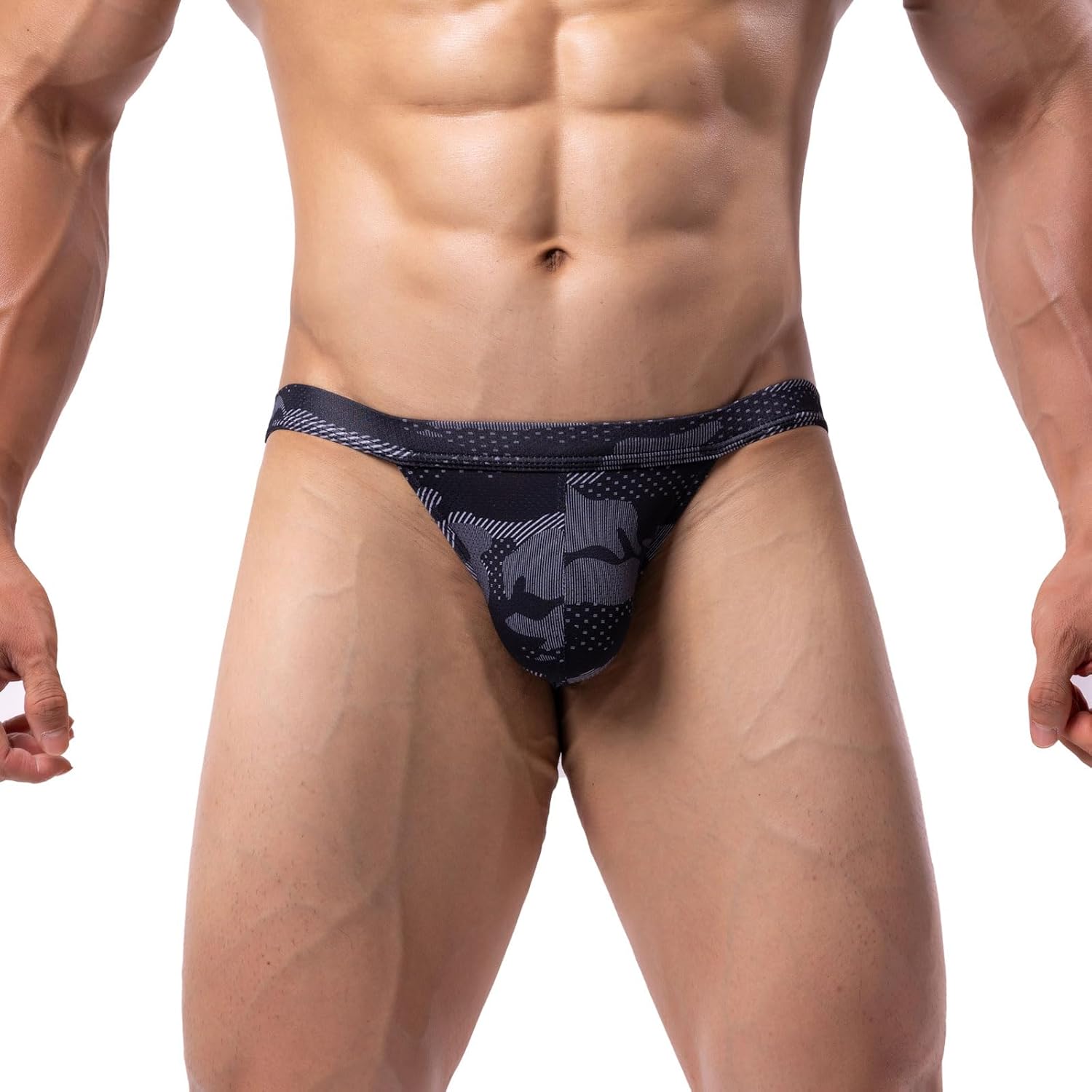 Summer Code Mens Bikini Briefs Low Rise Bulge Pouch Underwear Soft Lightweight Micro Mesh Underpants
