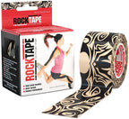 RockTape Extra Sticky Kinesiology Tape - Athletic Tape for Muscle Pain Relief, Injury Recovery - Microscopic Skin Lifting & Decompression - Sweat & Water Resistant