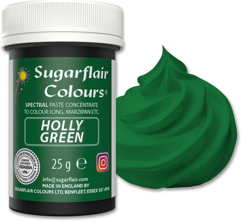 Sugarflair Paste Colour Spectral Holly Green 25 g
