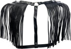 Men's PU Leather Tassel Body Chest Harness Adjustable Punk Gothic Bandage Costume Rave Party Body Accessories