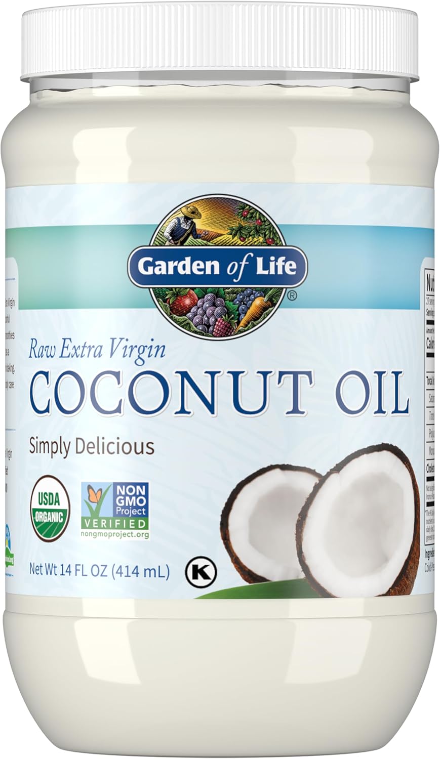 Garden of Life Raw Extra Virgin Coconut Oil, 14 fl oz (414 ml)