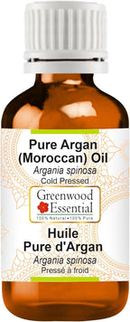 Greenwood Essential Pure Argan (Moroccan) Oil (Argania spinosa) Cold Pressed 100ml (3.38 oz)