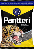 Fazer Pantteri ('Panther') Original Finnish Salmiak Licorice Wine Gums Candy Bag 180g