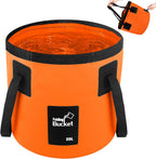 5 Gallon Bucket for Cleaning, Collapsible Mop Bucket Wash Basin Foldable Car Wash Buckets for Fishing Shower Travel, Portable Water Storage Containers for Household RV Essentials and Beach Supplies