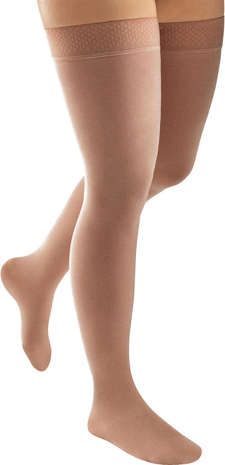 JOBST ACTIVA Opaque 20-30 mmHg Compression Socks Thigh High Closed Toe