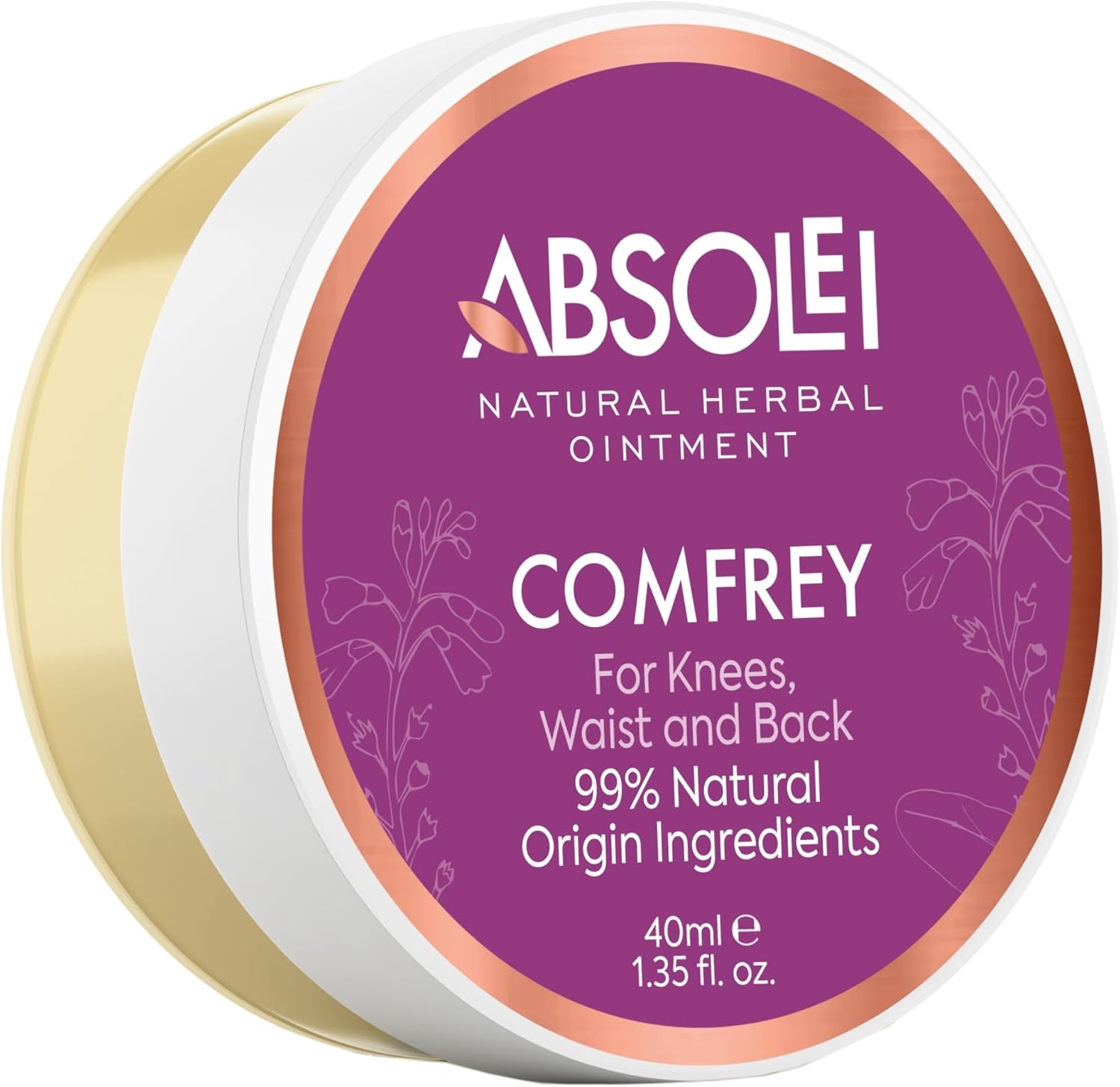 Comfrey Ointment, Natural Ointment for Joints, Stiffness and Swelling, 1.35 fl oz
