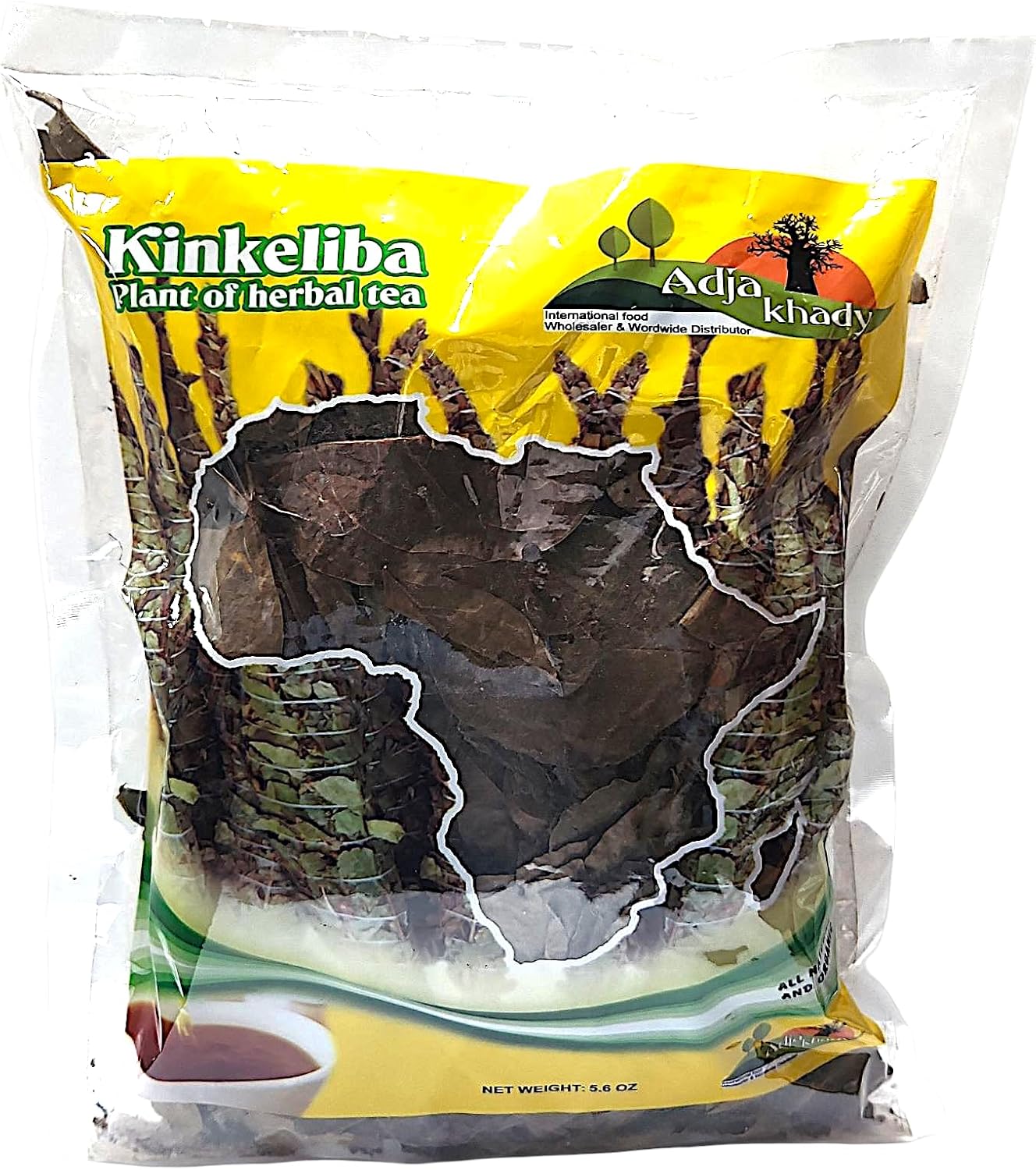 Kinkeliba African Herbal Tea Leaves, 9.4 oz