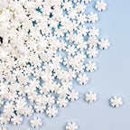 White Snowflake Sprinkles, Edible Snowflake Candy, Christmas Sprinkles for Cake Decorating, Christmas Cupcake & Cookie Toppers, Winter Holiday Party Candy Supplies, 180g/6.35oz