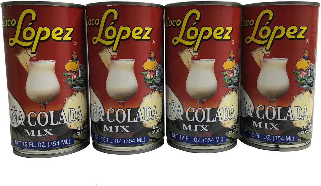 Pina Colada Mix Coco Lopez Set of 4 Can