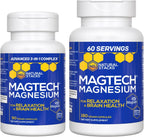 Natural Stacks Magtech Magnesium Value Bundle - 3 Forms of Magnesium - Featuring Magtein L-Threonate - Supports Relaxation and Brain Health* - 270 Total Capsules