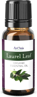 ArOmis Laurel Leaf Essential Oil - Organic - 100% Pure Therapeutic Grade - 10ml (.34 Fl Oz), Undiluted, Premium 150 Micron Filtered for Nebulizer Use