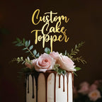 Customized Cake Topper Personalized Text Acrylic Cake Decoration for Birthdays Weddings, Baptisms, or any Occasion (Attena)