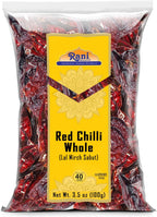 Rani Chilli Whole (Lal Mirch Sabut) 3.5oz (100g) ~ All Natural | Vegan | No Colors | Gluten Friendly | NON-GMO | Kosher