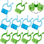 Fabbay 8 Pcs Stop Nosebleeds Clip Nose Bleed Stopper Nasal Clip for Adult Emergency Accident, Blue and Green