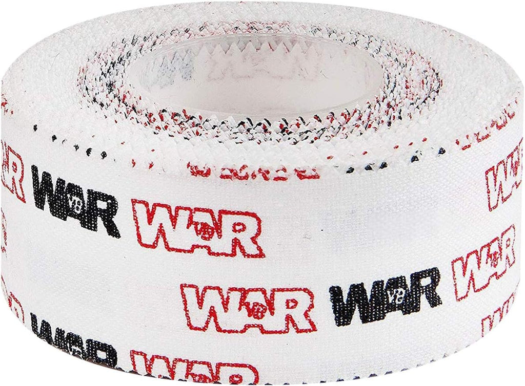 WAR Tape EZ Rip Premium Athletic Medical Sports Tape | No Sticky Residue | 30 ft Rolls | Best for Athletes & Trainers | Ideal for Fingers, Ankles, Wrists, and Equipment | 1 Inch (Pack of 1)