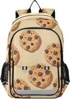 Chocolate Chip Cookies Laptop Backpack for Boys Girls, Bookbag Travel Bag Casual Daypack School Backpack for Students