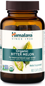 Himalaya Organic Bitter Melon - Herbal Glucose Metabolism Support - USDA Organic, Non-GMO, Vegan, Gluten Free, Additive Free, 660 mg, 60 Caplets